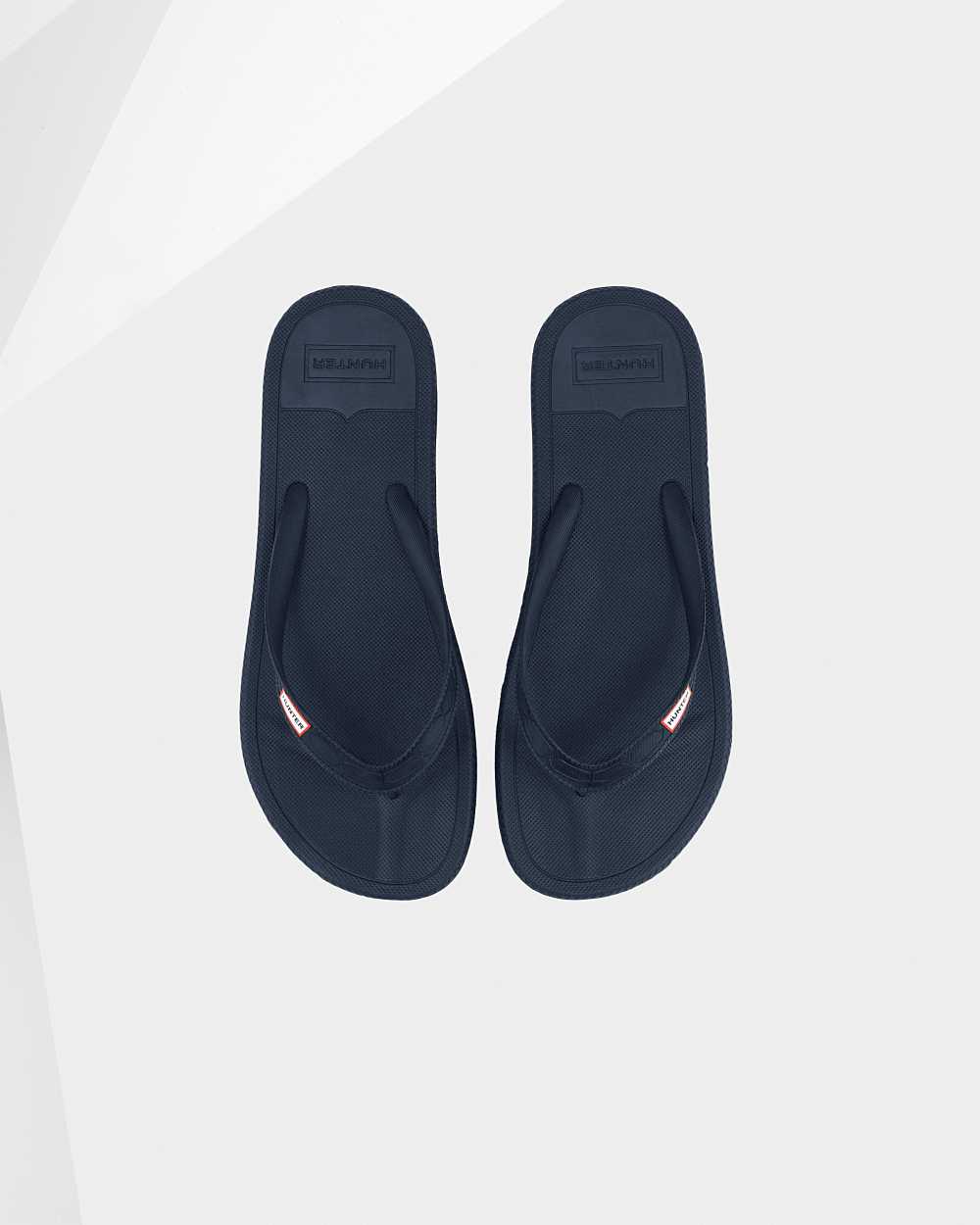 Womens Hunter Original Flip Flops Navy | WOKYJZ-274